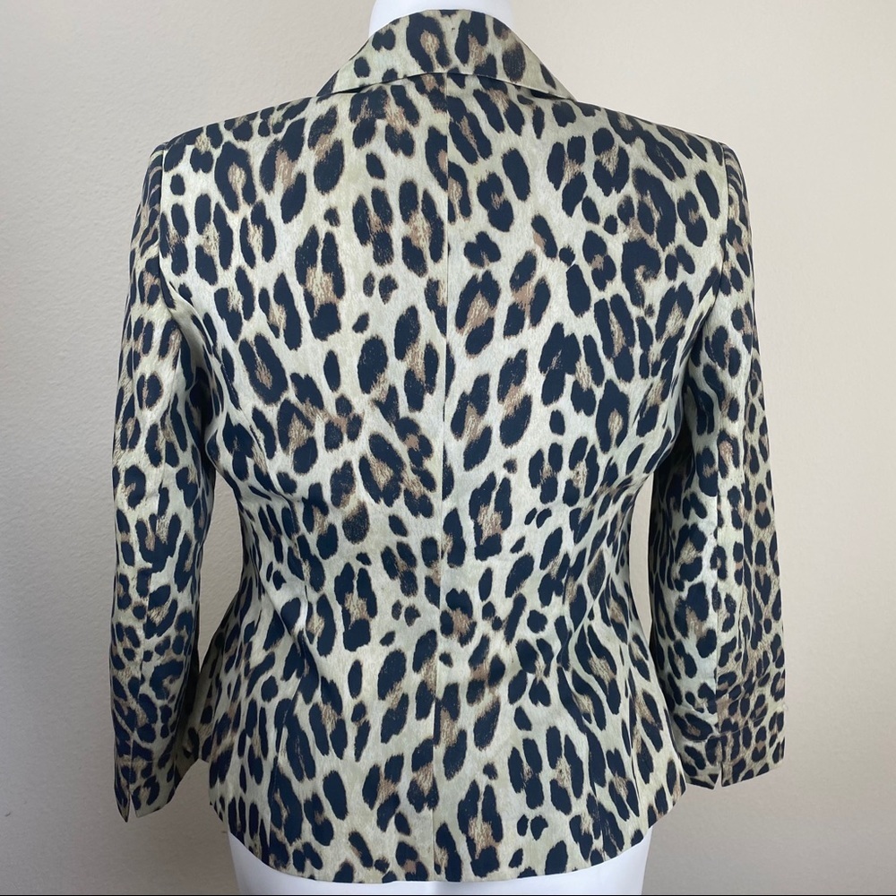 CHARLES GRAY LONDON LEOPARD PRINT BLAZER MEDIUM - Picture 5 of 7